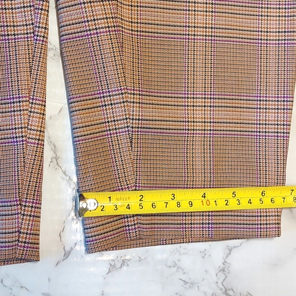 NWT Banana Republic plaid belted paperbag trousers, size 2 - Picture 9 of 10